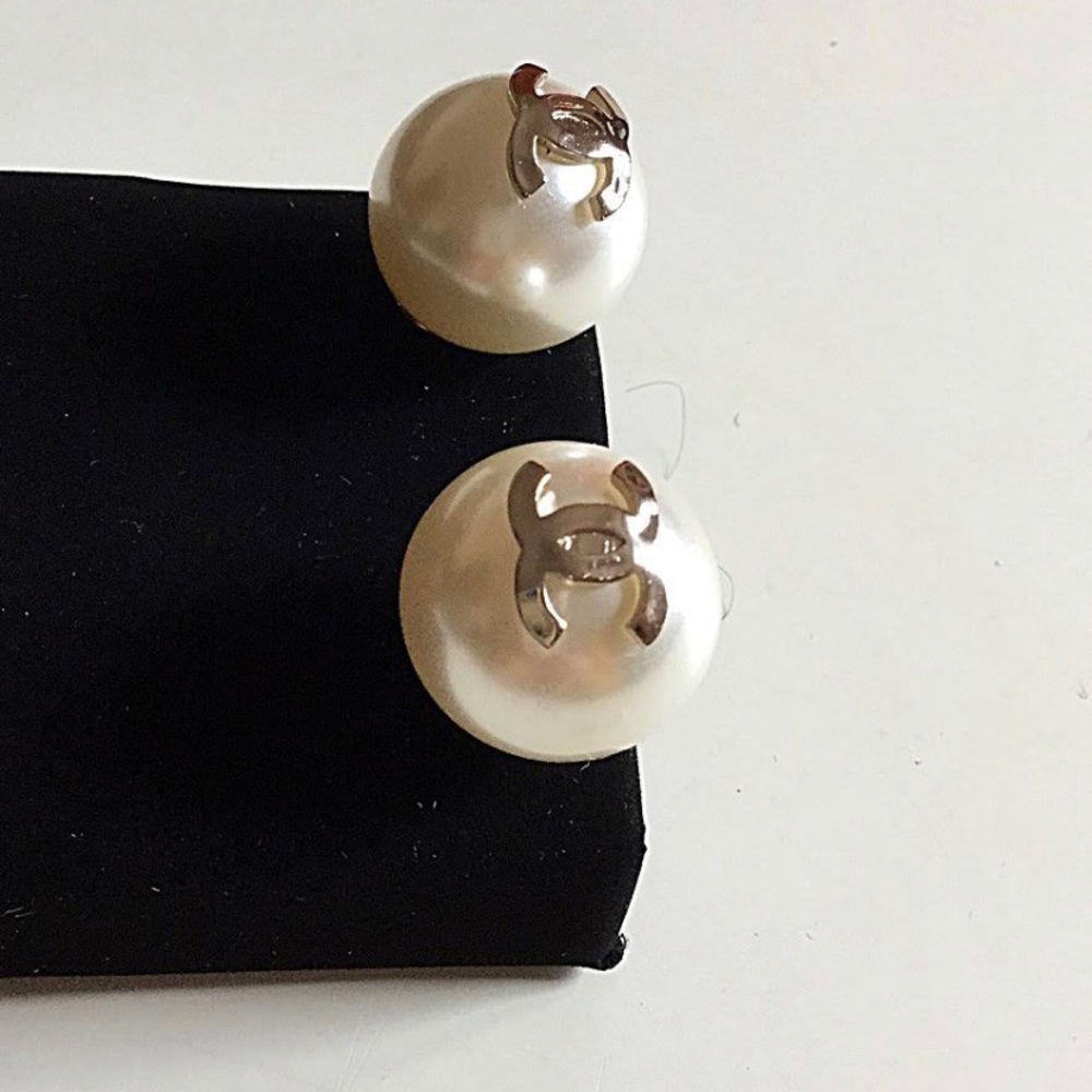 Authentic brand new Chanel studs with Box